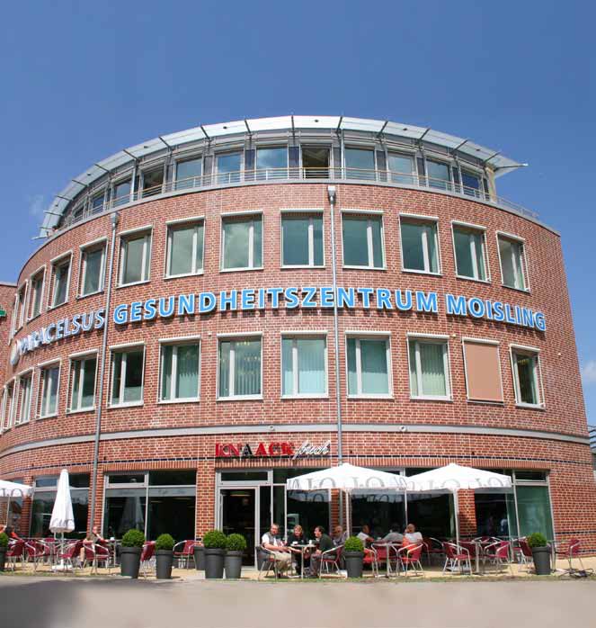 Das Paracelsus Gesundheitszentrum in Lübeck-Moisling von außen